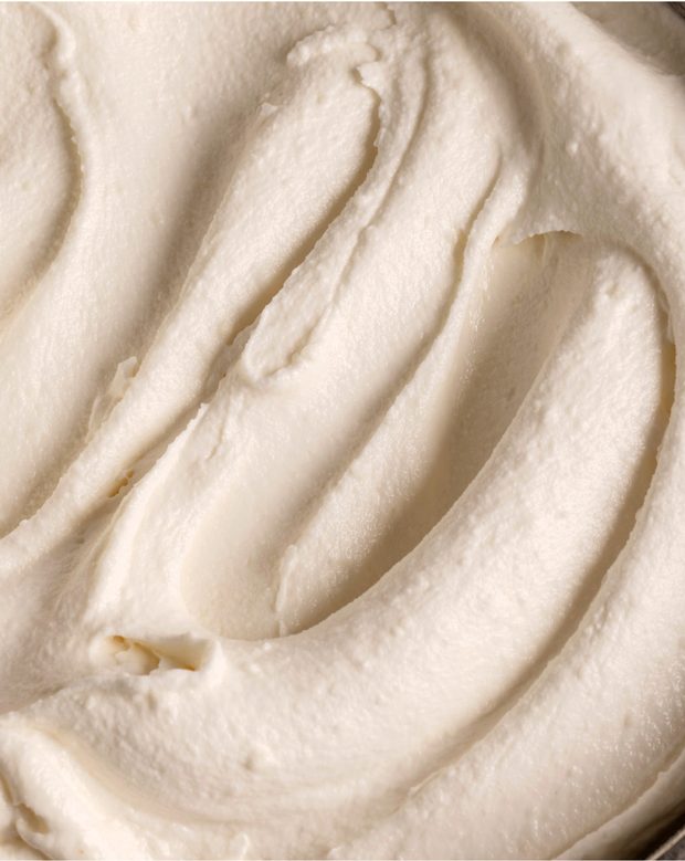 Gelato au chocolat, texture en gros plan.